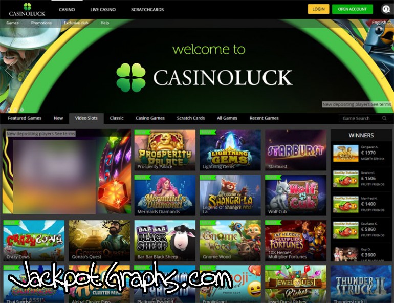 мобильная версия Casino LUCK 10 руб